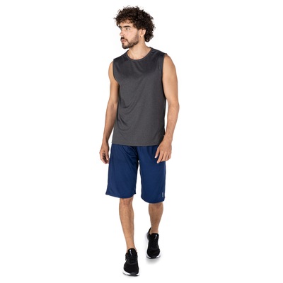 Camiseta Regata Oxer Básica Mescla Bs - Masculina - Foto 4