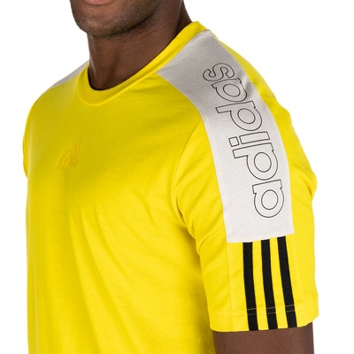 Camiseta adidas Manga Curta Color Block Linear - Masculina - Foto 4