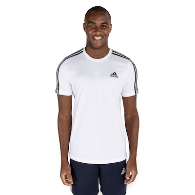 Camiseta adidas Essentials 3 Listras - Masculina - Foto 2
