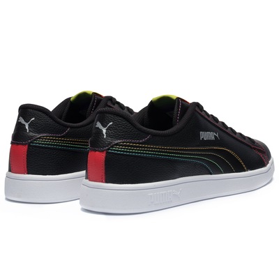 Tênis Puma Smash V3 L Rainbow BDP - Adulto - Foto 4