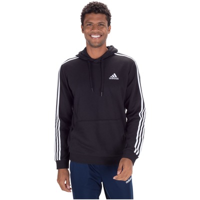 Blusão de Moletom com Capuz adidas 3S Logo - Masculino - Foto 2