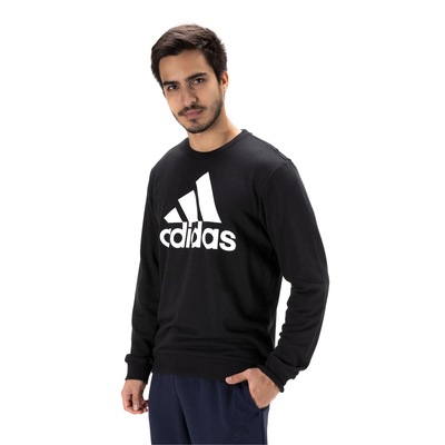 Blusão de Moletom sem Capuz adidas Essentials Logo - Masculino - Foto 2