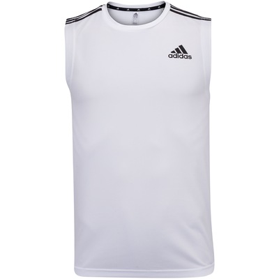 Camiseta Regata adidas D2M 3 Listras - Masculina - Foto 1