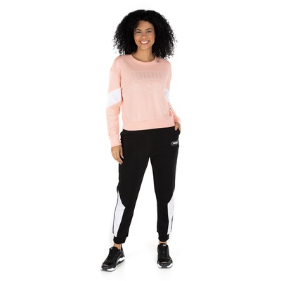 Blusão Puma Feminino Rebel Crew TR - Foto 4