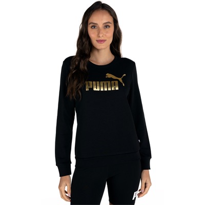 Blusão Puma Metallic Logo Crew Tr -  Feminino - Foto 2