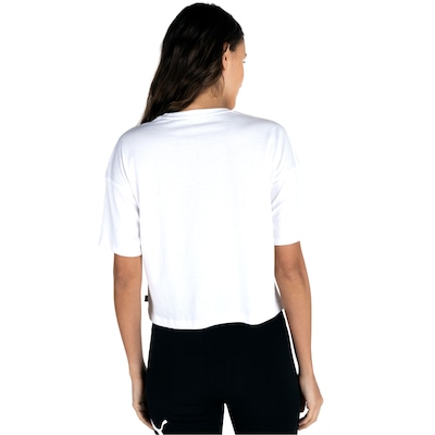 Blusa Cropped Puma Essentials Small Logo Tee - Feminina - Foto 3
