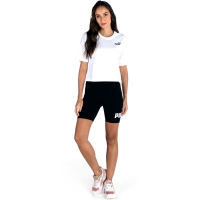 Blusa Cropped Puma Essentials Small Logo Tee - Feminina - Foto 4