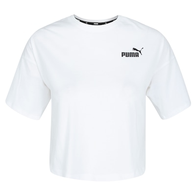Blusa Cropped Puma Essentials Small Logo Tee - Feminina - Foto 5