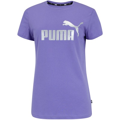 Camiseta Puma Manga Curta Essentials Metallic Logo Tee - Feminina - Foto 4