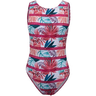 Maiô para Natação Estampado Oxer Rodes Flora - Adulto - Foto 1
