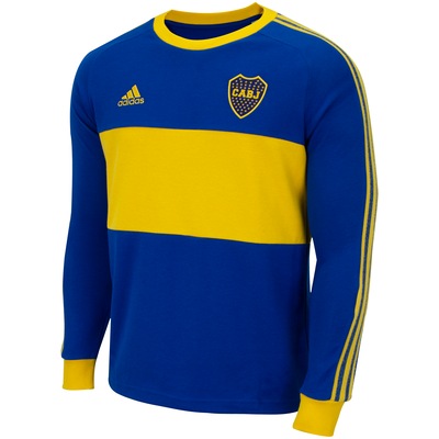 Camisa Manga Longa Boca Juniors adidas Iconic - Masculina - Foto 3