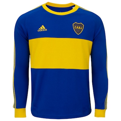 Camisa Manga Longa Boca Juniors adidas Iconic - Masculina - Foto 1