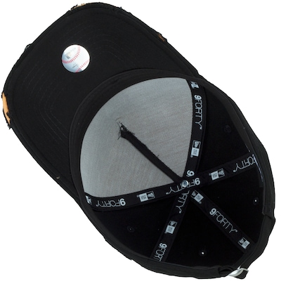 Boné Aba Curva New Era MLB 940 Af Cotton Damage New York Yankees - Strapback - Adulto - Foto 6