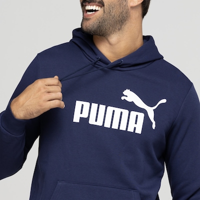 Blusão Puma com Capuz Masculino Essentials Big Logo - Foto 5