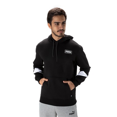 Blusão Puma Masculino com Capuz Rebel Hoodie Block FI - Foto 2