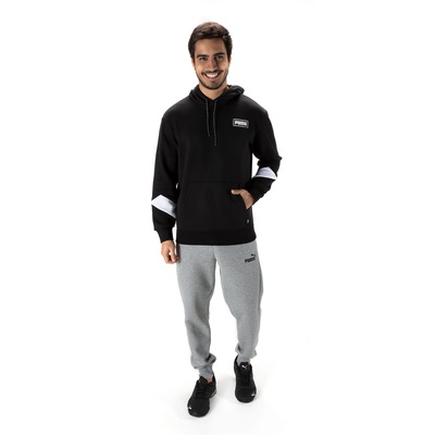 Blusão Puma Masculino com Capuz Rebel Hoodie Block FI - Foto 4