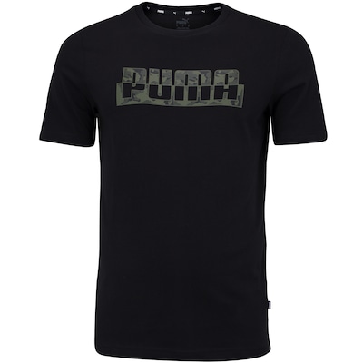 Camiseta Puma Masculina Manga Curta Core Camo Graphic Tee - Foto 4