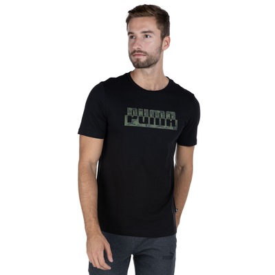 Camiseta Puma Masculina Manga Curta Core Camo Graphic Tee - Foto 1