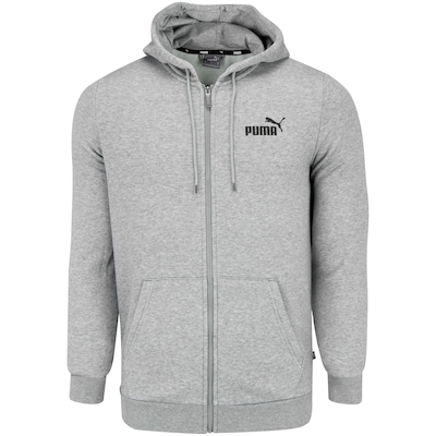 Jaqueta Puma com Capuz Essentials Small Logo FZ Hoodie FL - Masculina - Foto 6