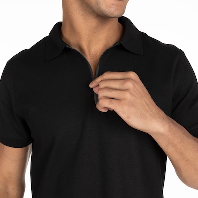 Camisa Polo Oxer Masculina Zipper BS - Foto 4