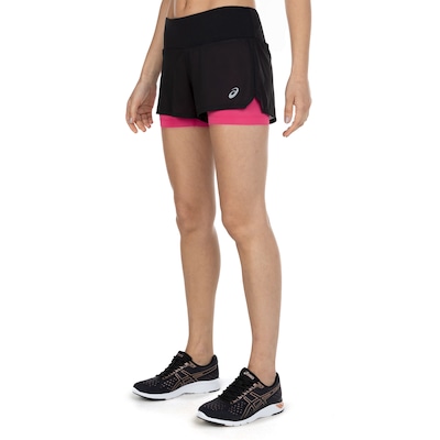 Short ASICS Feminino Duplo de Malha Básico - Foto 4