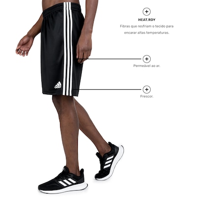 Bermuda Masculina adidas M 3S - Foto 4