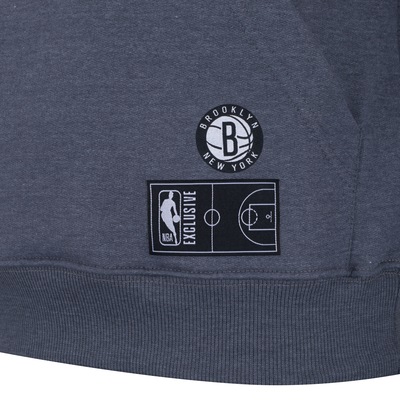 Blusão do Brooklyn Nets NBA com Capuz Canguru N429A - Masculino - Foto 4
