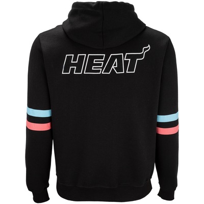 Blusão do Miami Heat NBA com Capuz Canguru N430A - Masculino - Foto 2