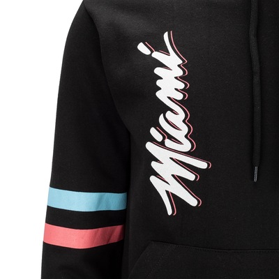 Blusão do Miami Heat NBA com Capuz Canguru N430A - Masculino - Foto 5