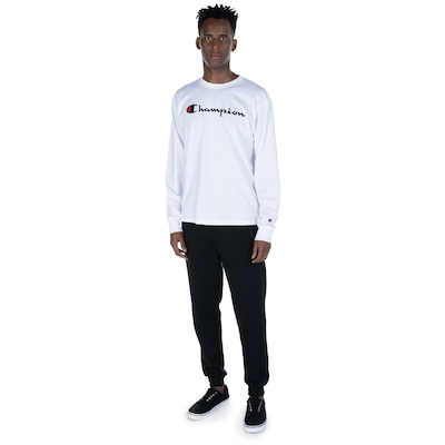 Camiseta Manga Longa Champion Masculina Gola Careca - Foto 5