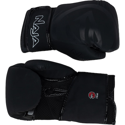 Kit de Boxe Naja: Bandagem + Protetor Bucal + Luvas de Boxe Black - 14 OZ - Adulto - Foto 4