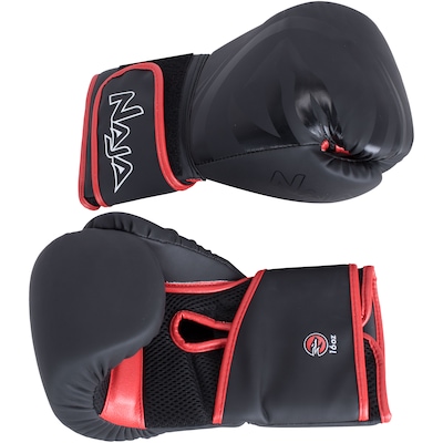 Kit de Boxe Naja: Bandagem + Protetor Bucal + Luvas de Boxe Black - 16 OZ - Adulto - Foto 3