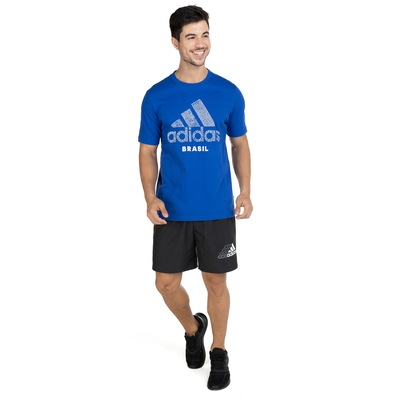 Camiseta adidas Manga Curta Brasil FW21 - Masculina - Foto 4