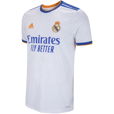 Camisa Real Madrid I 21/22 adidas - Masculina - Foto 3