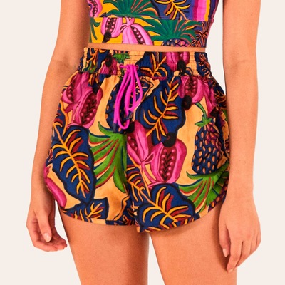 Shorts Farm Nylon Sonho de Fruta - Feminino - Foto 1
