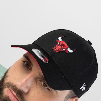 Boné Chicago Bulls NBA Aba Curva New Era 940 Sn Primary Snapback - Adulto - Foto 4