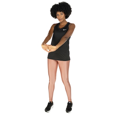 Camiseta Regata Nike feminina Dri-Fit Leg Raceback Tank - Foto 4