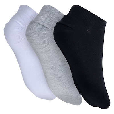 Kit de Meia Asics Invisible - Adulto - 3 Pares - 39 a 43 - Foto 2