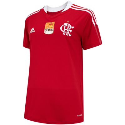 Camisa do Flamengo adidas 30 anos da Copa - Feminina - Foto 3