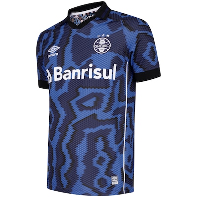 Camisa Polo do Grêmio III 21 Umbro - Masculina - Foto 3