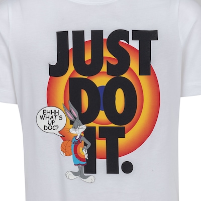 Camiseta Nike Manga Curta Dri-Fit Hemtape Just do It - Júnior - Foto 3