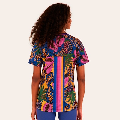 Camiseta Farm Manga Curta Sublimada Sonho de Fruta - Feminina - Foto 2