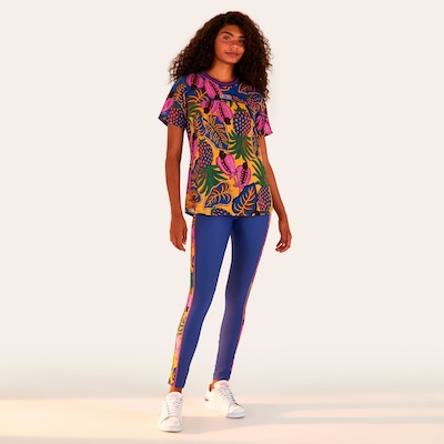 Camiseta Farm Manga Curta Sublimada Sonho de Fruta - Feminina - Foto 3