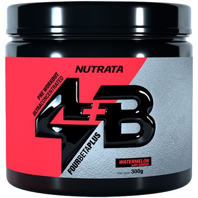 Pré-Treino Nutrata 4B Four Beta Plus - 300g - Melancia e Gengibre - Foto 1