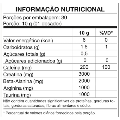 Pré-Treino Nutrata 4B Four Beta Plus - 300g - Açaí - Foto 2