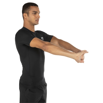 Camiseta de Compressão Under Armour Manga Curta Heatgear - Masculina - Foto 3
