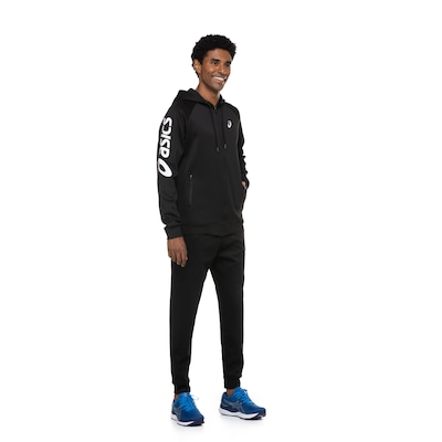 Conjunto de Agasalho ASICS Interlock com Capuz e Zíper - Masculino - Foto 2