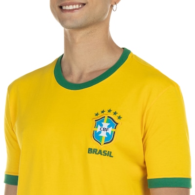Camiseta do Brasil CBF Casual Retrô - Masculina - Foto 6