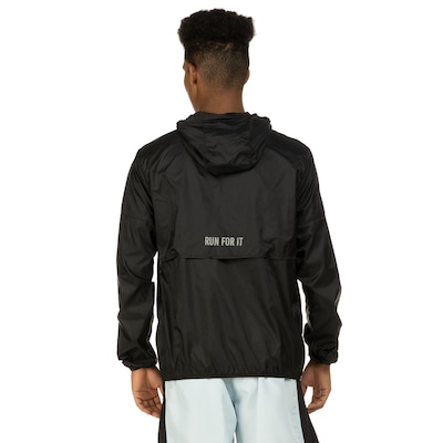 Jaqueta Corta-Vento Oxer com Capuz Running - Masculina - Foto 3