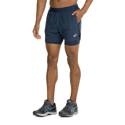 Bermuda Masculina ASICS 5" com Short Interno e Bolsos - Foto 5